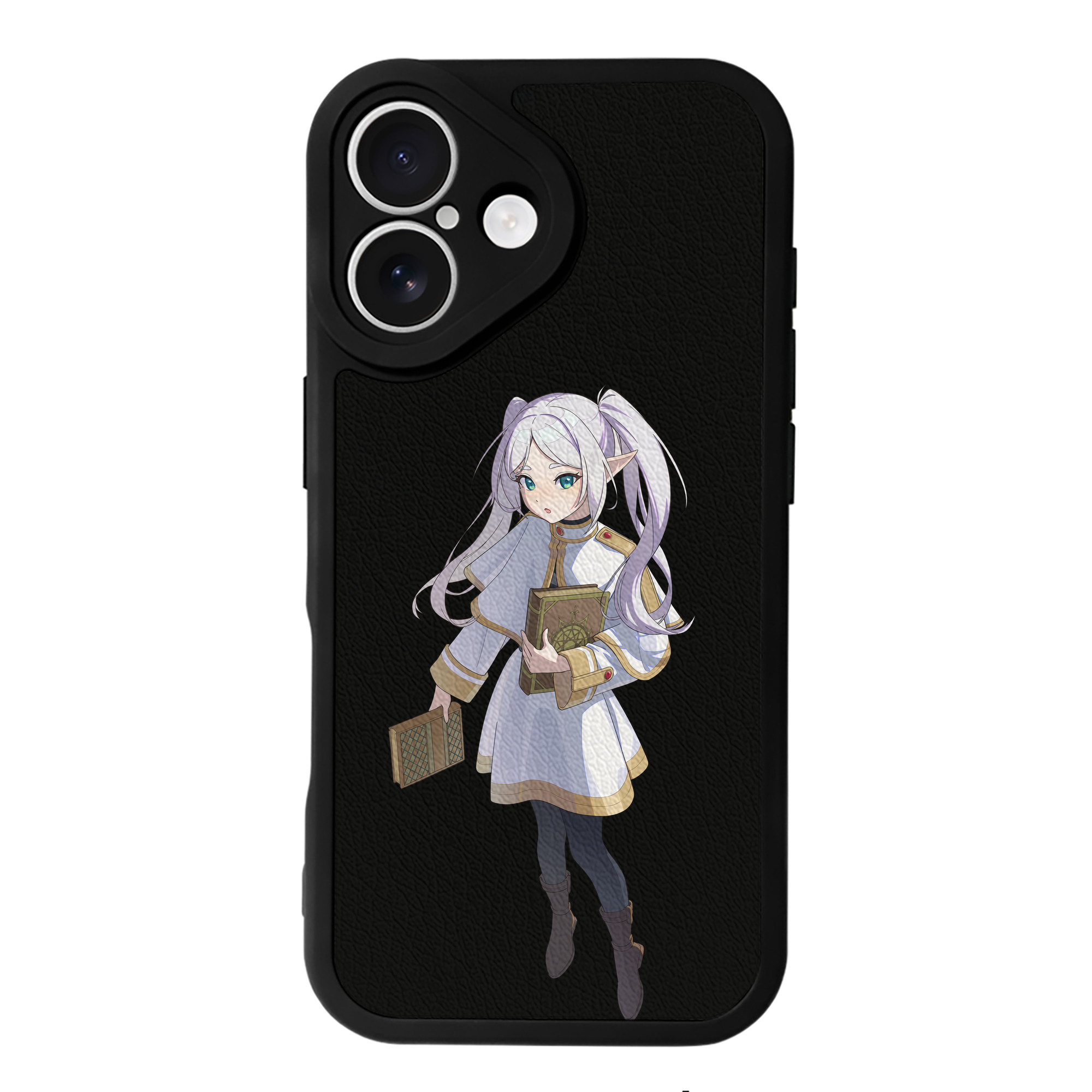 （画像用） 葬送のフリーレン Frieren 【iPhone 16シリーズ対応】シリコンスマホケース（レザー調） 材質：シリコン
